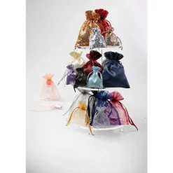 Saquitos De Organza 10 Cm, 50 Piezas, Rosado