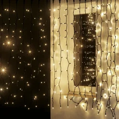 Sistema De Cortina De Luz LED Profesional IP67 150 Cm Negro