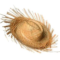 Sombrero De Paja Decorativo, Natural, Ø 40 Cm