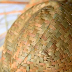 Sombrero De Paja Decorativo, Natural, Ø 40 Cm