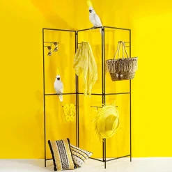 Sombrero De Paja Decorativo, Color Amarillo