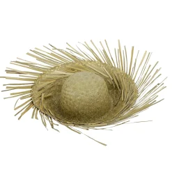 Sombrero De Paja Marrón Natural, 40 Cm Ø