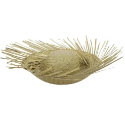 Sombrero De Paja Marrón Natural, 40 Cm Ø