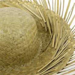Sombrero De Paja Marrón Natural, 40 Cm Ø