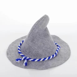 Sombrero Seppel De Fieltro Oktoberfest 44 X 34 Cm Gris Con Cordón