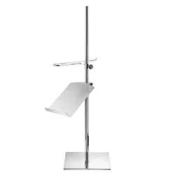 Soporte Cromado Para Bustos De Sastre Con Presentador De Zapatos 40 X 40 X 100 Cm