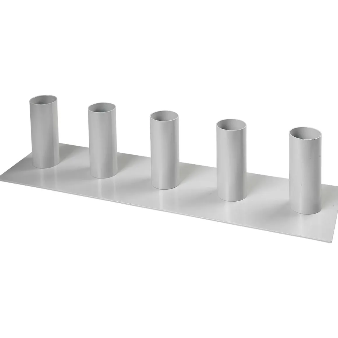 Soporte Metálico 5 Recipientes, 15 Cm De Altura, Gris, Recto