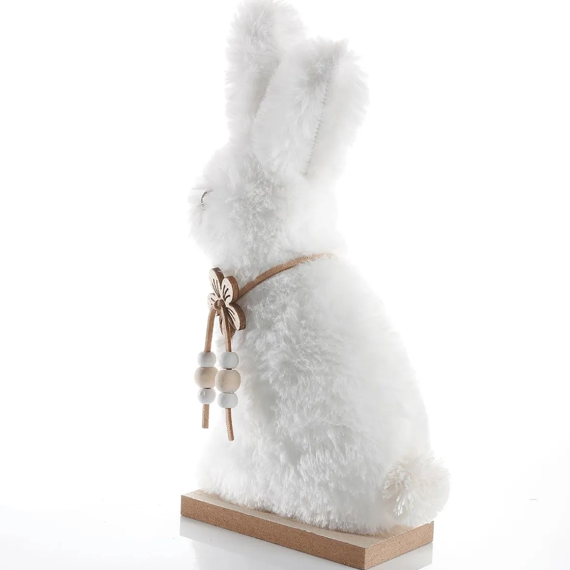 Soporte Para Conejo De Peluche Deco, Blanco, 21 Cm De Altura