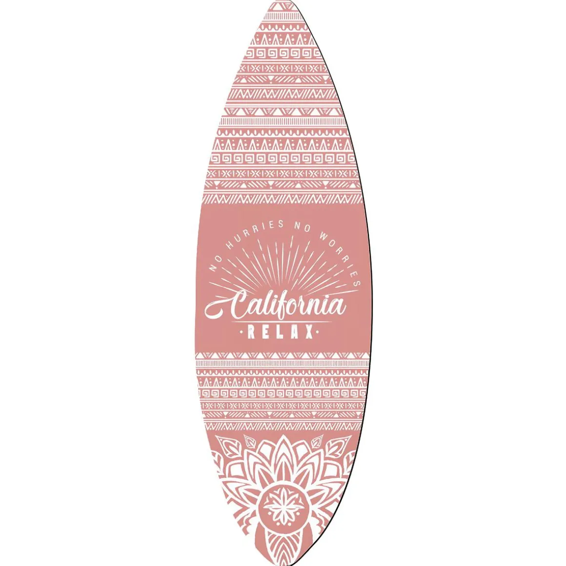 Tabla De Surf De Madera Rosa Boho 160 Cm