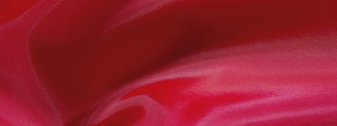 Tafetán De Seda Rojo Navideño, Anchura: 150 Cm