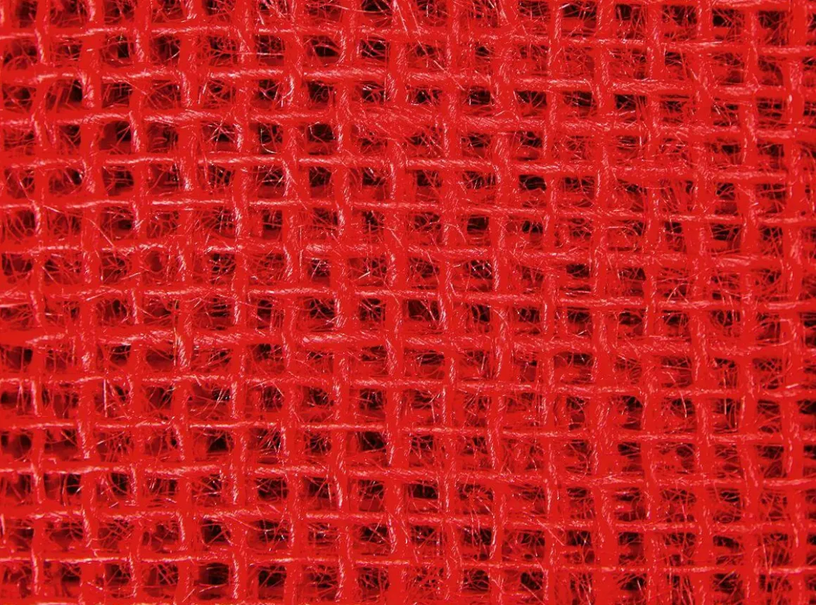 Tapete De Mesa De Arpillera Rojo, Anchura 30 Cm, 10 M