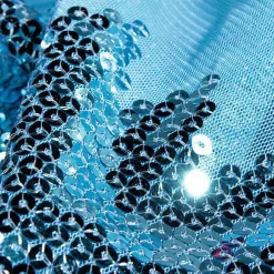 Tela De Lentejuelas Azul, Anchura: 145 Cm
