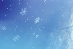 Tela De Organza Copos De Nieve Blanco Anchura 150 Cm