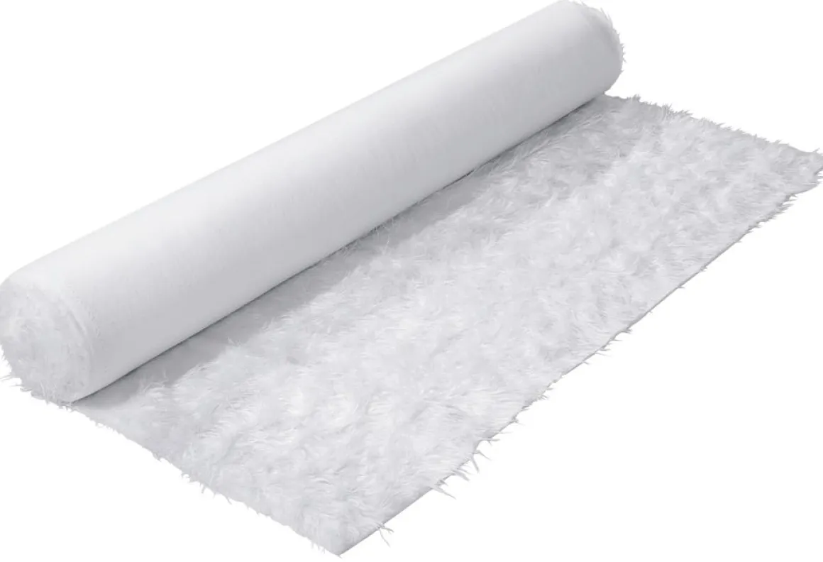 Tela De Pelillo Suave Pelo Largo, Color Blanco, 145 Cm