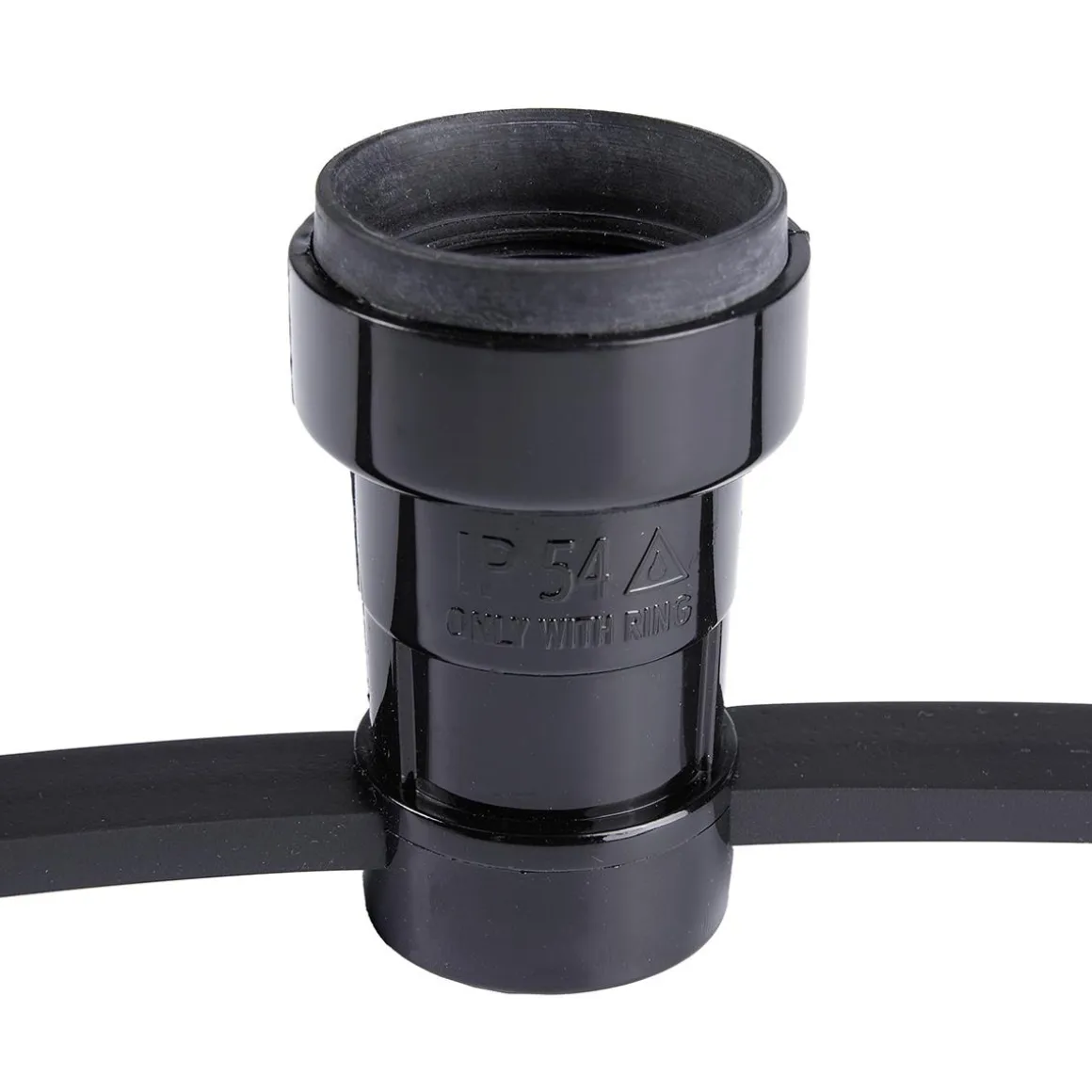 Toma De Cable Plana E27 Incl. Junta De Goma