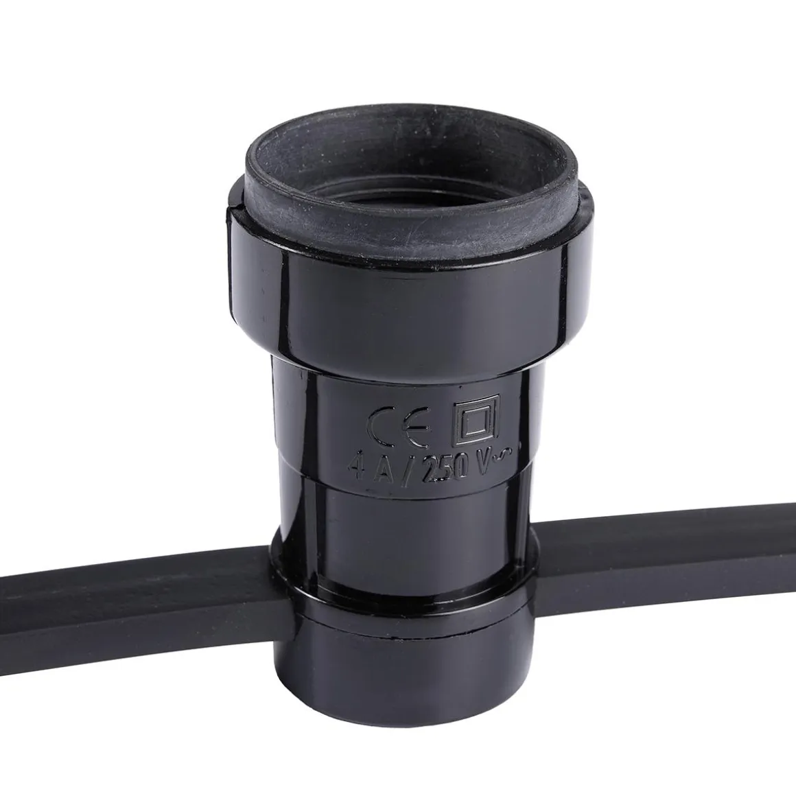 Toma De Cable Plana E27 Incl. Junta De Goma