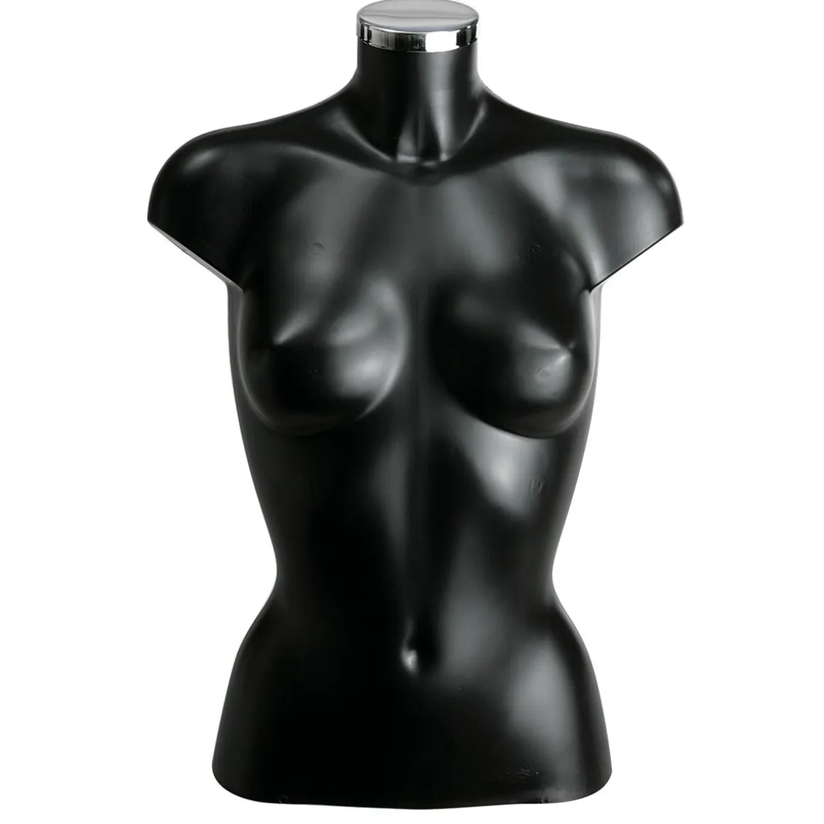 Torso De Plástico Señora 62 Cm, Negro