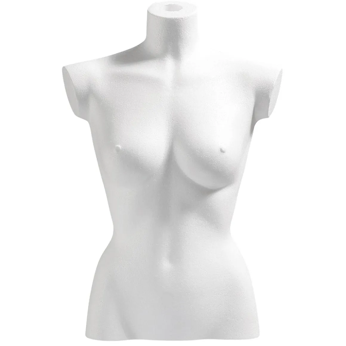 Torso Femenino De Corcho Blanco, 63 Cm