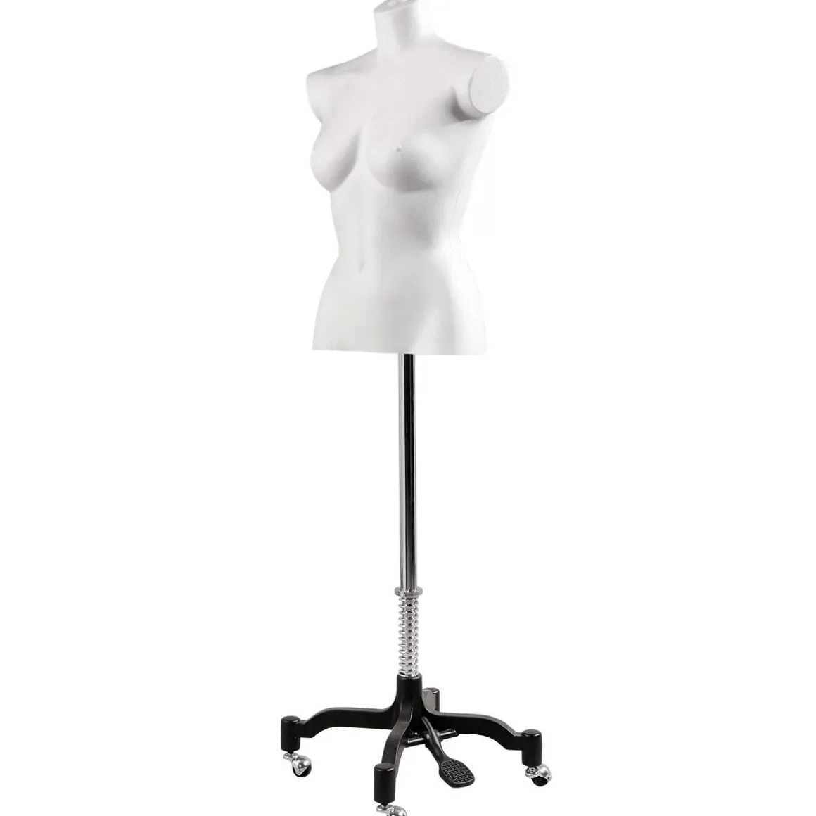Torso Femenino De Corcho Blanco, 63 Cm