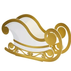Trineo Oro / Blanco 97 Cm