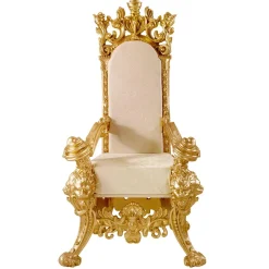 Trono "Estilo Renacentista", Altura 190 Cm, Dorado/marfil