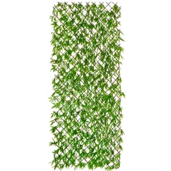 Valla Artificial De Bambú Con Hojas 8 X 90 X 180 Cm Verde