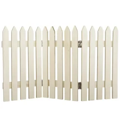 Valla Decorativa De Madera Natural 30 X 18 Cm