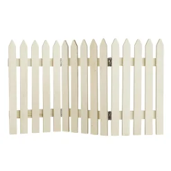 Valla Decorativa De Madera Natural 30 X 18 Cm