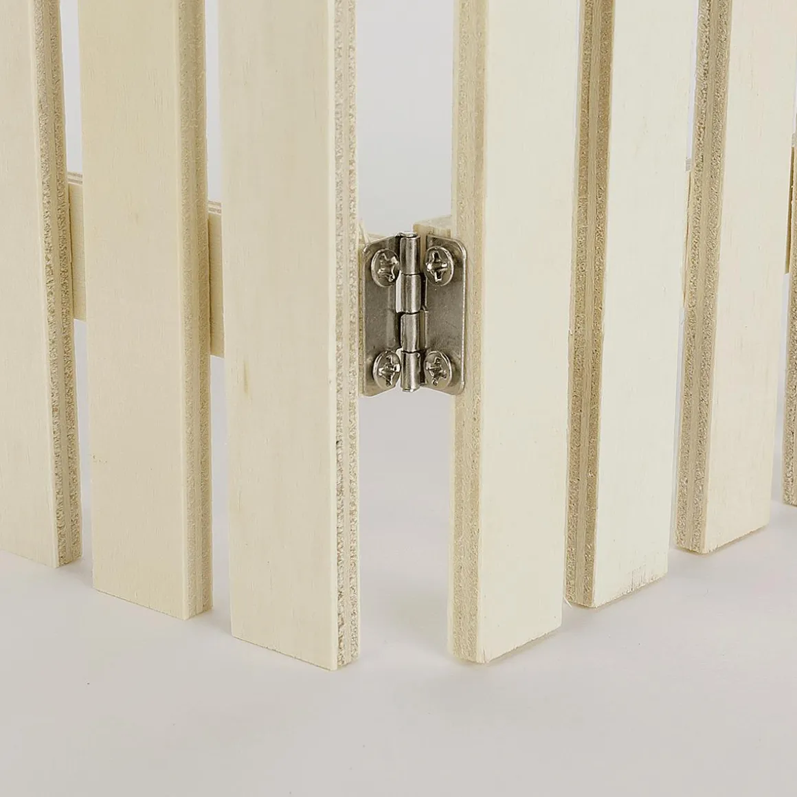 Valla Decorativa De Madera Natural 30 X 18 Cm