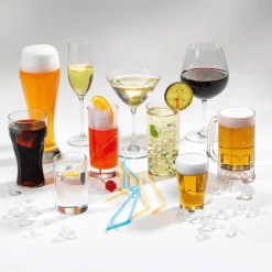 Vaso De Cristal De Bebidas Alimento De Imitación 10 Cm