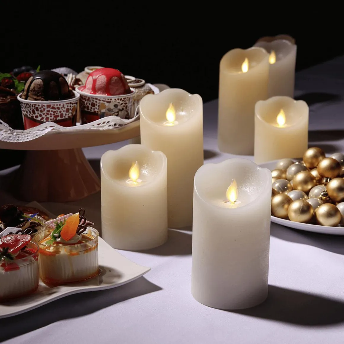 Vela De Cera LED 7,5 X 12,5 Cm