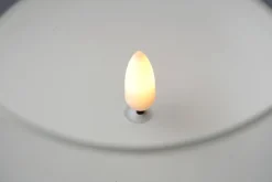Vela De Cera LED En Vidrio Transparente 7,5 X 12,5 Cm