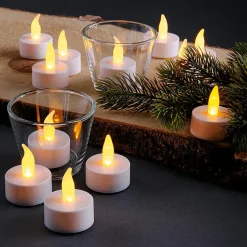 Velas Para Té Con Baterías LED, Conjunto De 12 Piezas