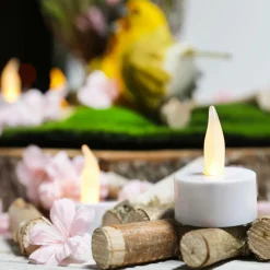 Velas Para Té Con Baterías LED, Conjunto De 12 Piezas