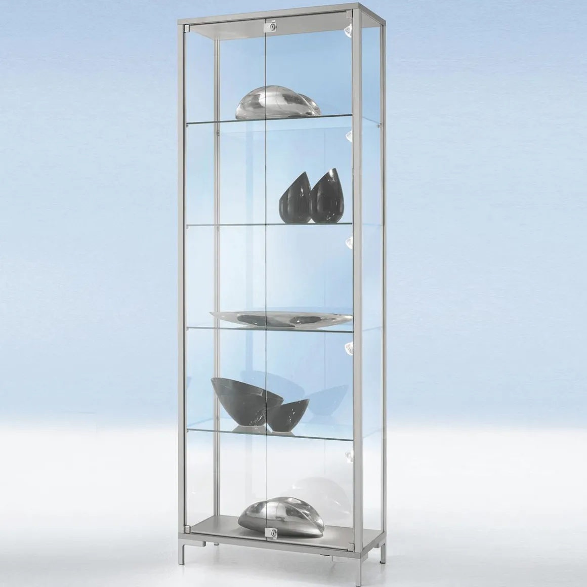 Vitrina Con Iluminación, 186 X 80 X 40 Cm