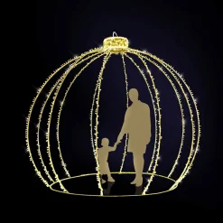 XXL Adorno Navideño LED Para Exterior Dorado 350 Cm