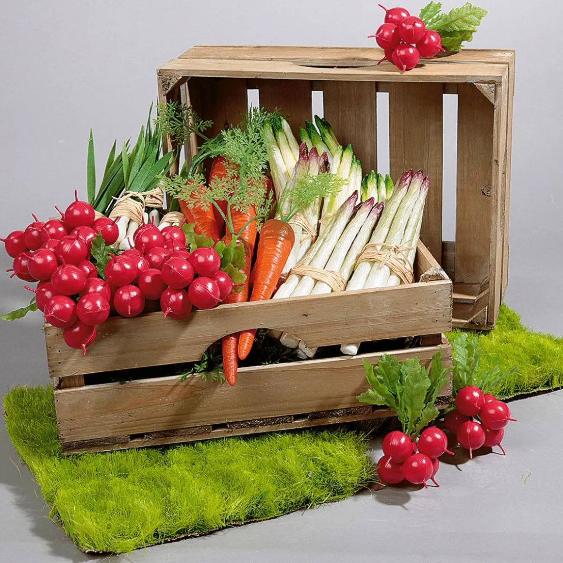 Zanahorias Con Hojas Alimento De Imitación 30 Cm, 3 Piezas