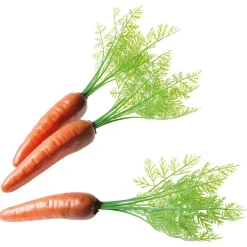 Zanahorias Con Hojas Verdes Chupete 30 Cm, 3 Piezas