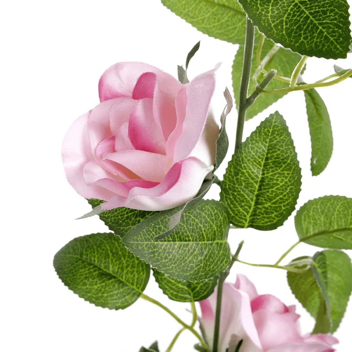 Zarcillo De Rosas Artificial 180 Cm, Color Rosa